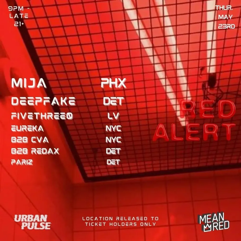 Event flyer for a show lit by Sacred Lasers, photo 4