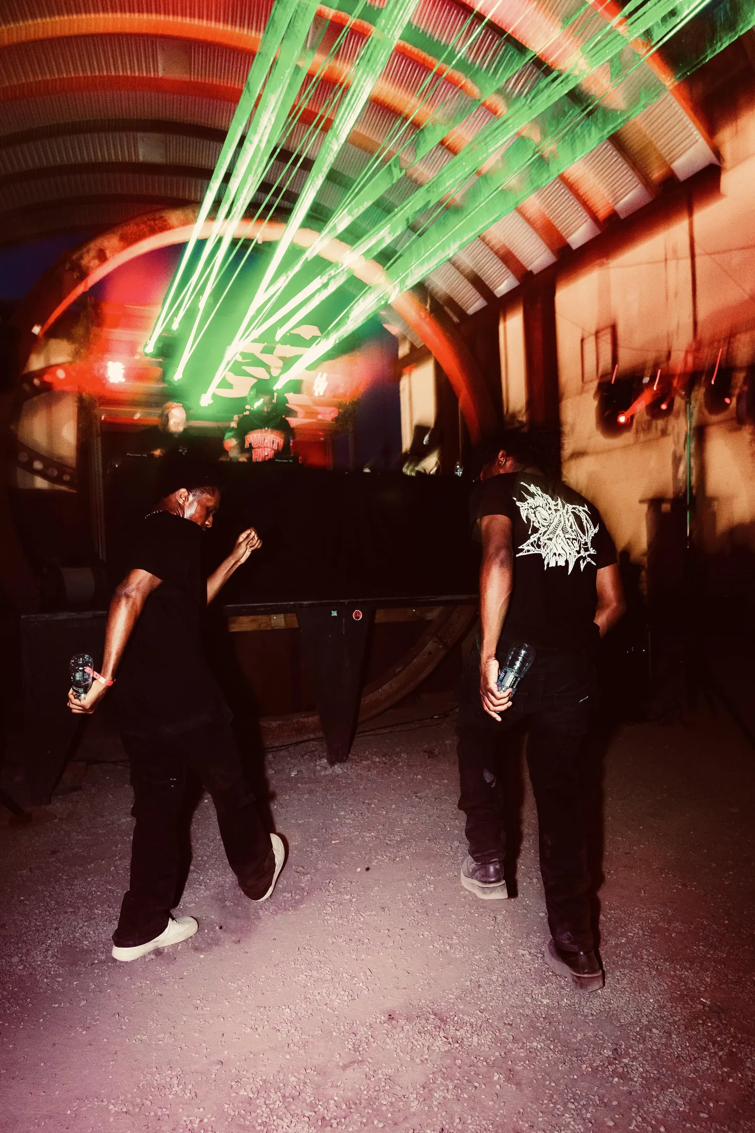 Laser show at Tangent Gallery in Detroit, photo 4