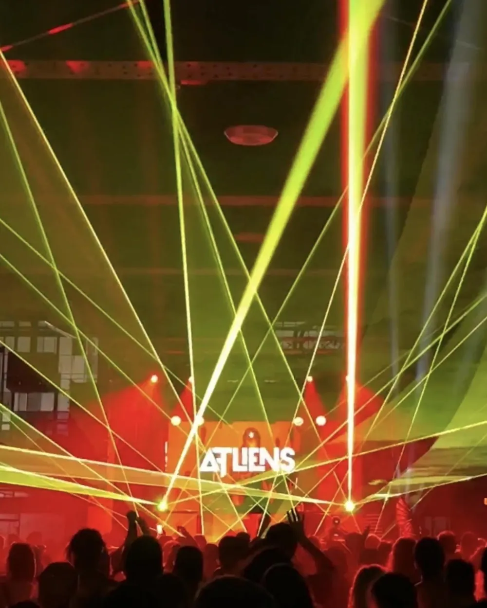Laser show at Russell Industrial Center in Detroit, photo 11