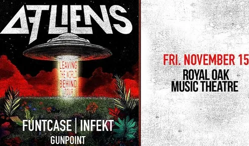 Event flyer for a show lit by Sacred Lasers, photo 15