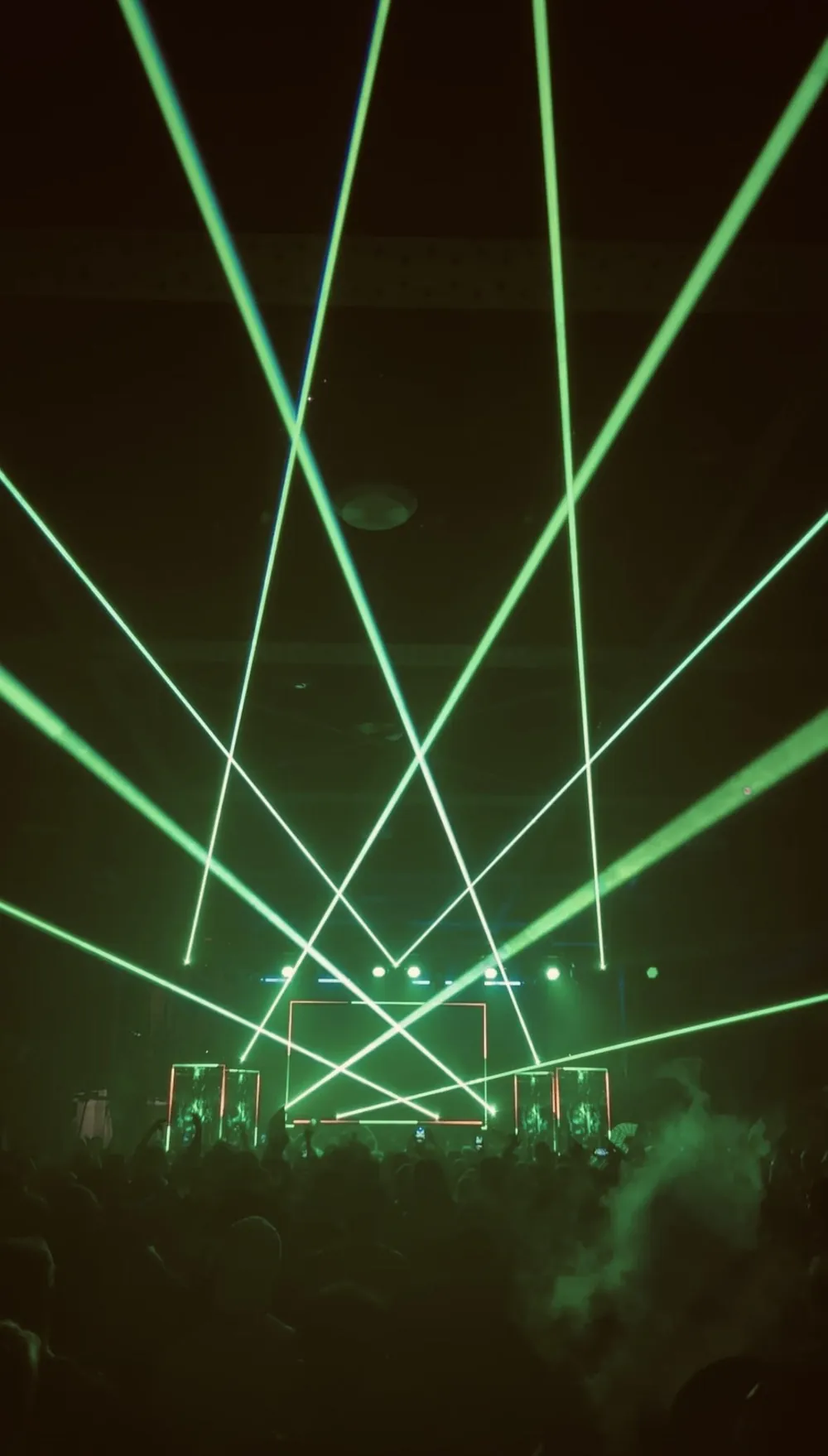 Laser show at Russell Industrial Center in Detroit, photo 8