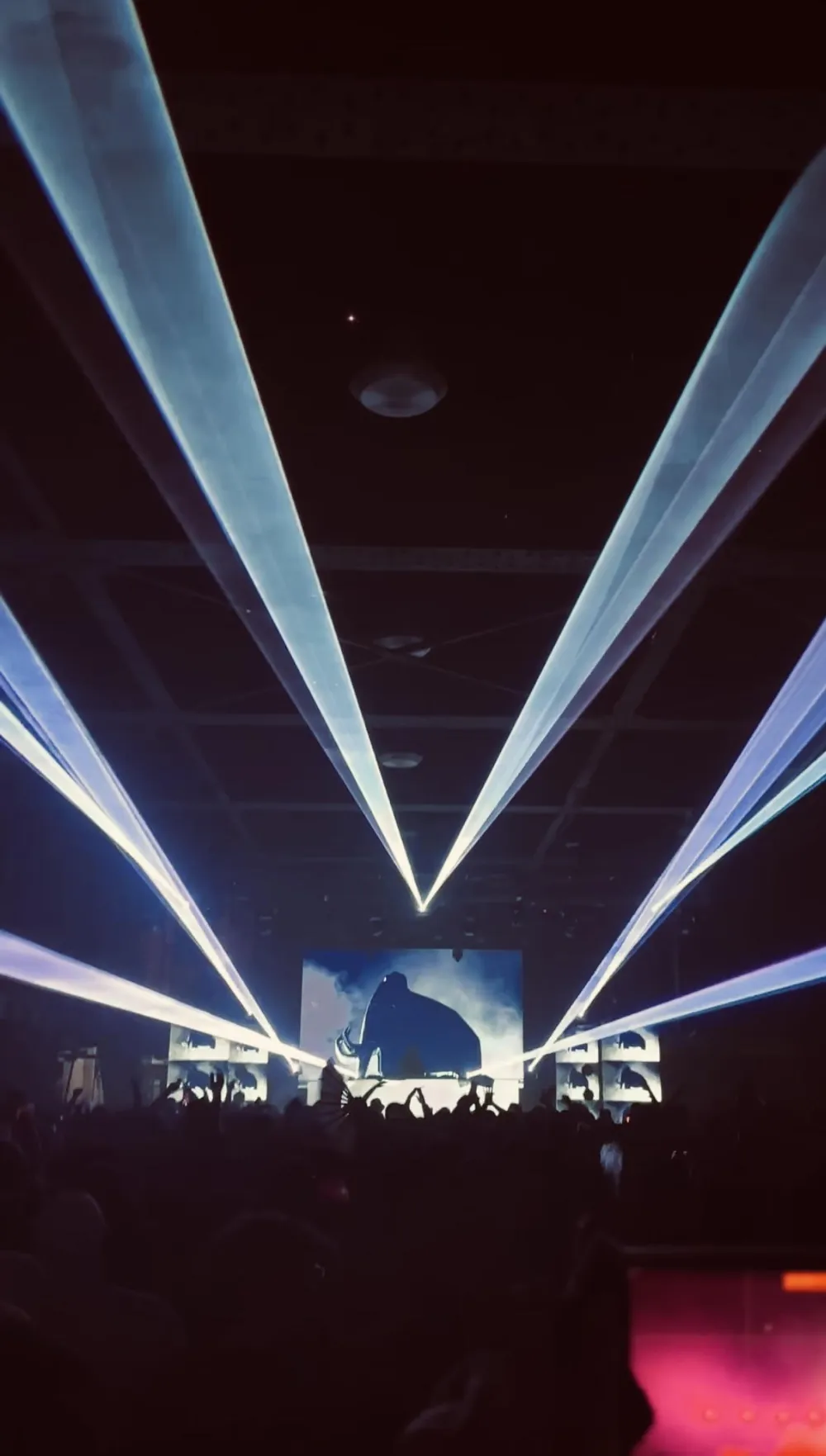 Laser show at Russell Industrial Center in Detroit, photo 3