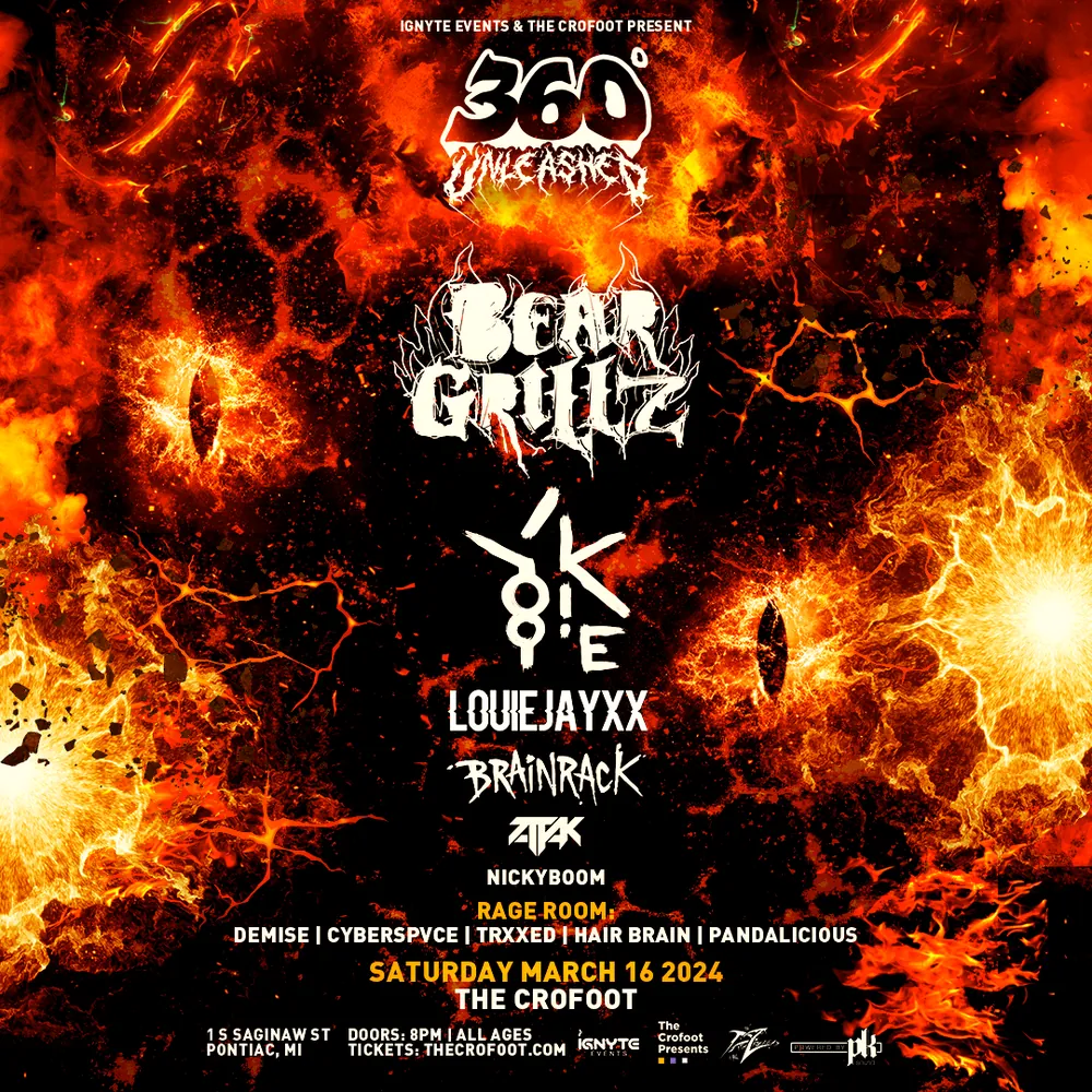 Event flyer for a show lit by Sacred Lasers, photo 26