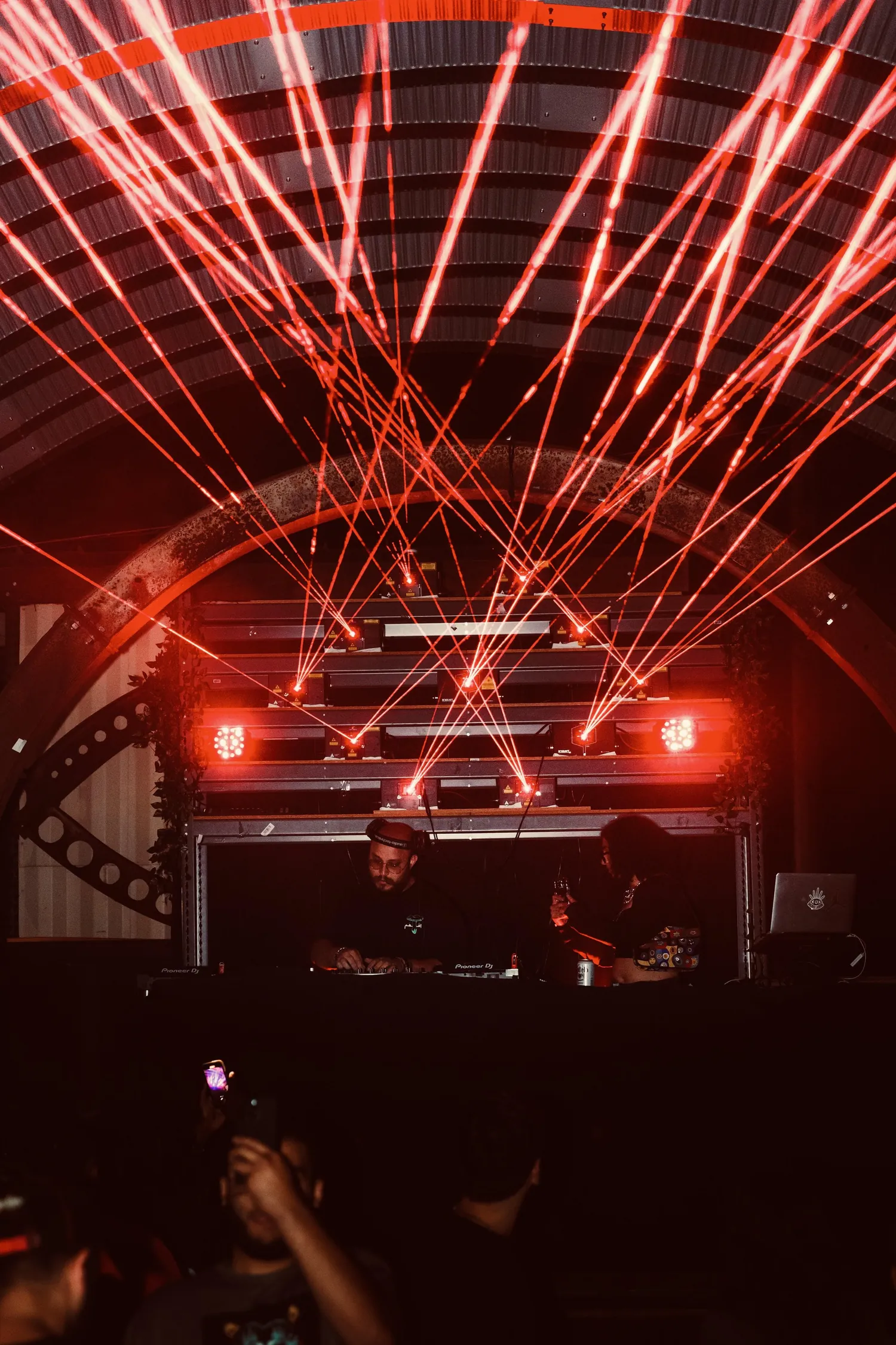 Laser show at Tangent Gallery in Detroit, photo 3
