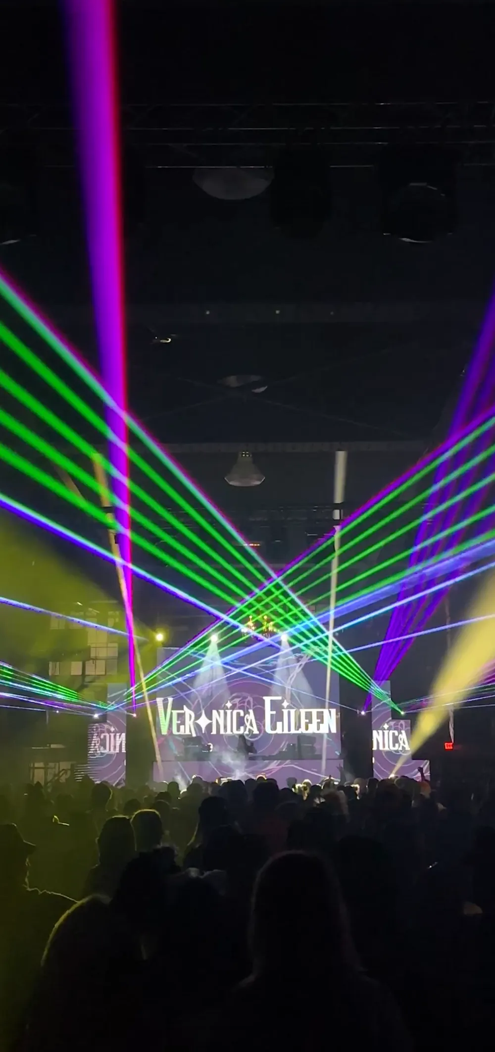 Laser show at Russell Industrial Center in Detroit, photo 1