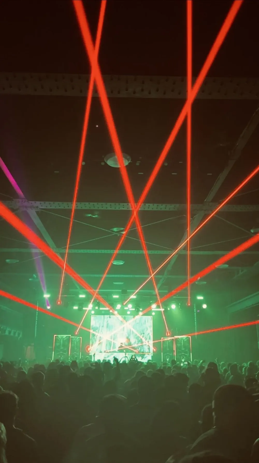 Laser show at Russell Industrial Center in Detroit, photo 28
