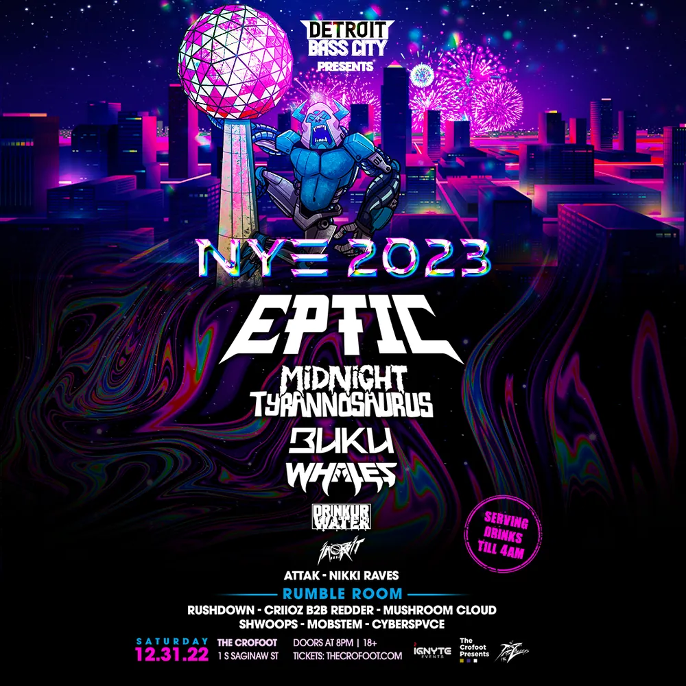 Event flyer for a show lit by Sacred Lasers, photo 5