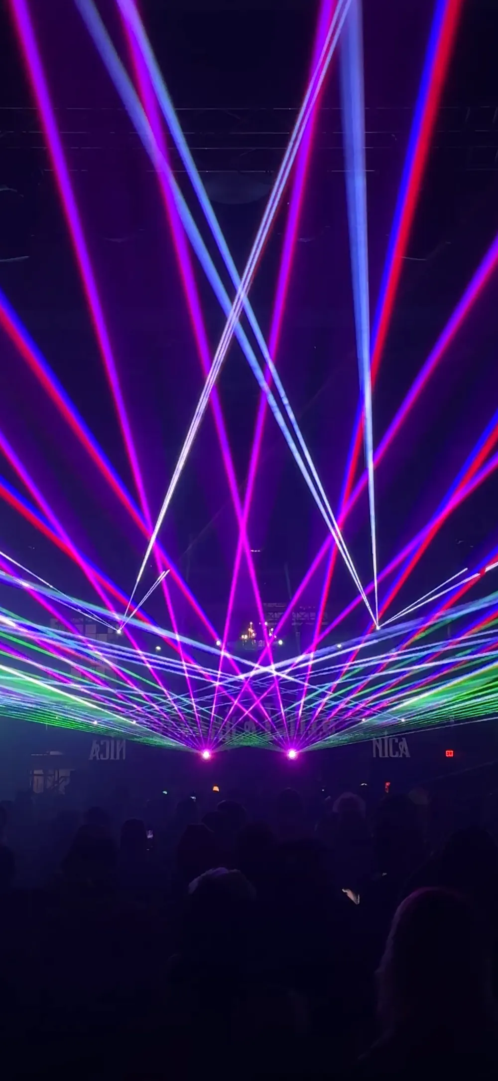 Laser show at Russell Industrial Center in Detroit, photo 9