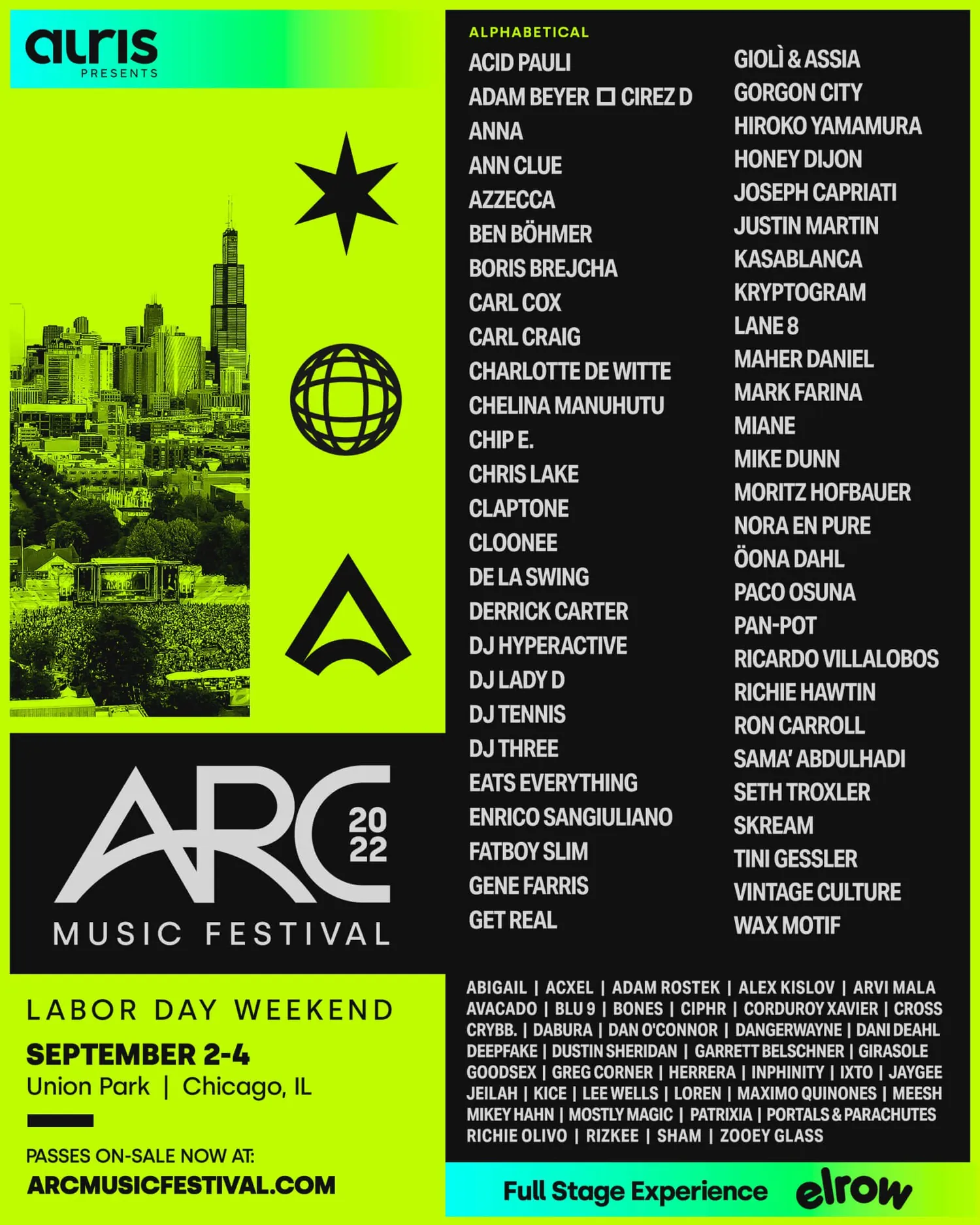 Event flyer for a show lit by Sacred Lasers, photo 17