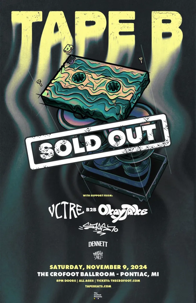 Event flyer for a show lit by Sacred Lasers, photo 36