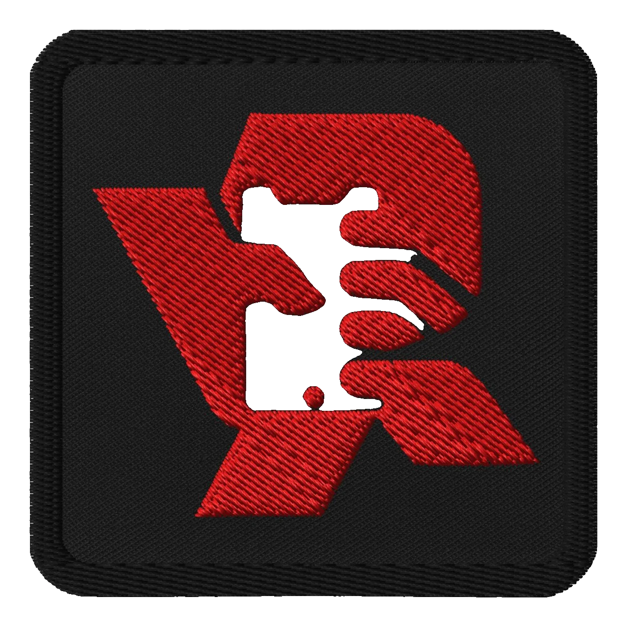 RED LOGO and Black Outline - Embroidered patches